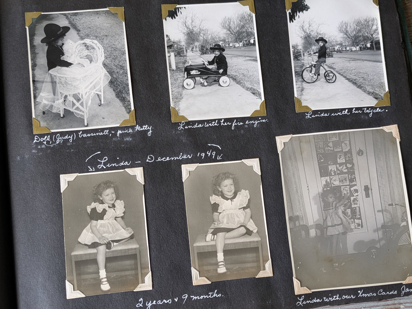 1940s Amazing !! Personal Scrapbook Photo Album Over 325+ Original Photos & Handwritten Notes !! One-Of-A-Kind Gift Scrapbook Collectible !!