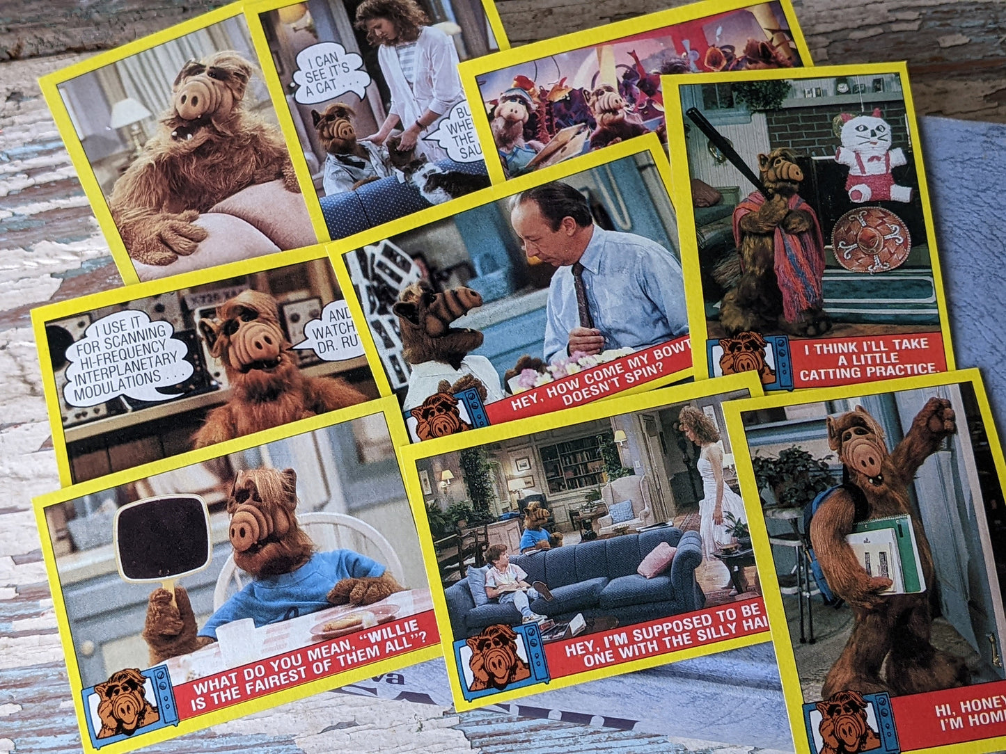 1987 ALF 1st Complete Collection TV Series 69 Cards + 18 Stickers by Topps !! Amazing Vintage Gifts & Collectibles !!