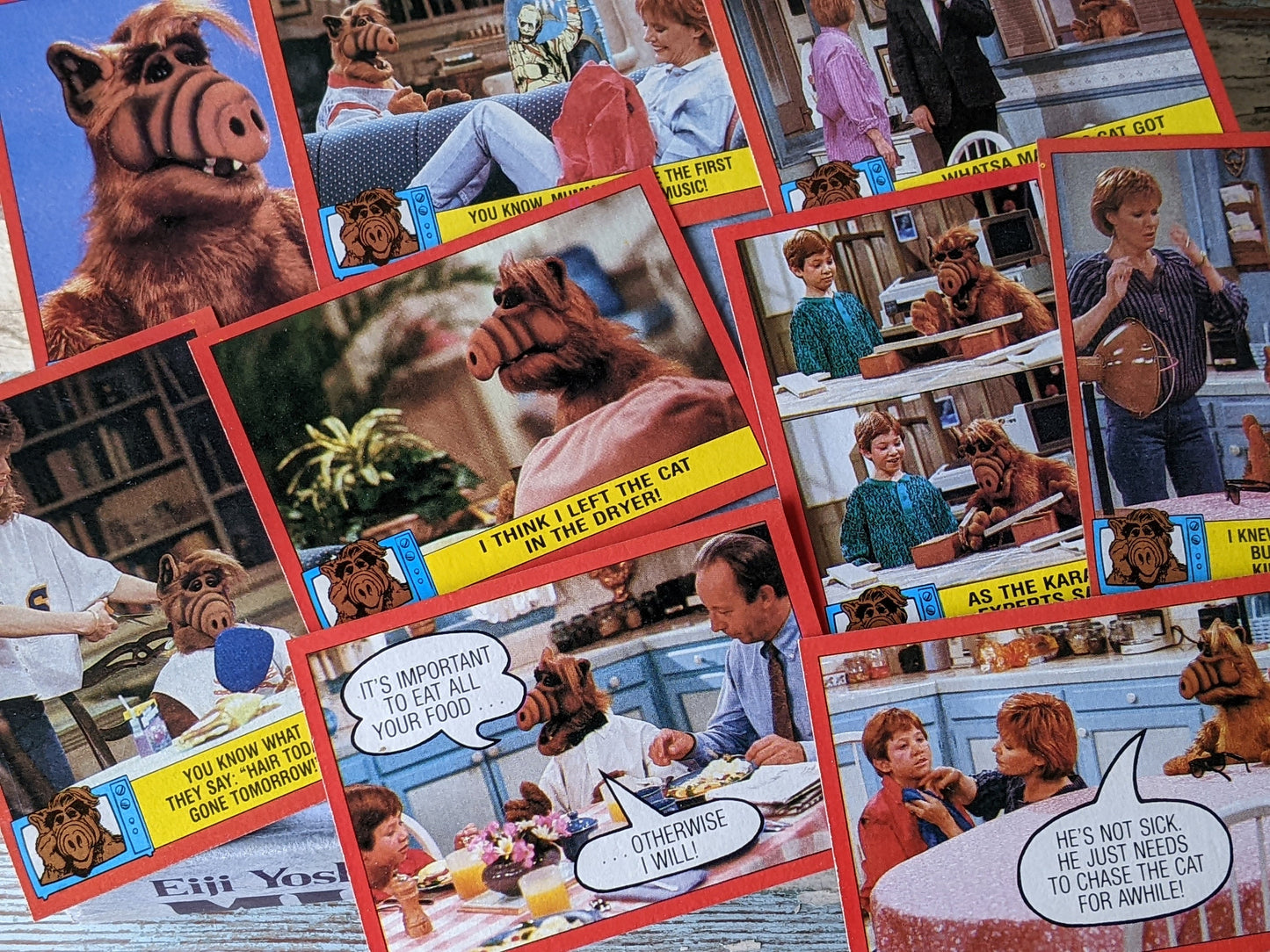 1988 ALF 2nd Complete Collection TV Series 66 Cards + 11 Stickers by Topps !! Amazing Vintage Gifts & Collectibles !!