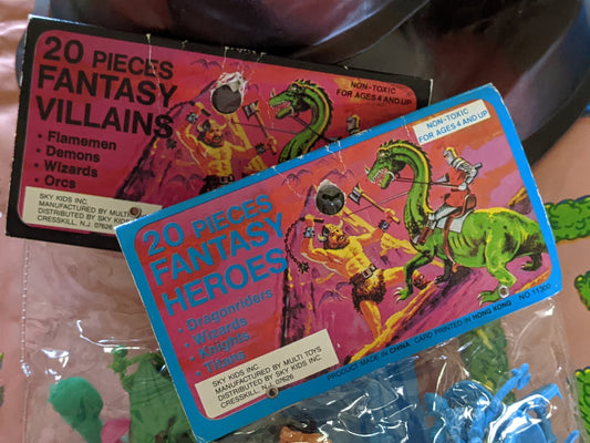 1984 Set of Fantasy Heros & Villains from Dragon Riders Of The Styx ** New Old Stock