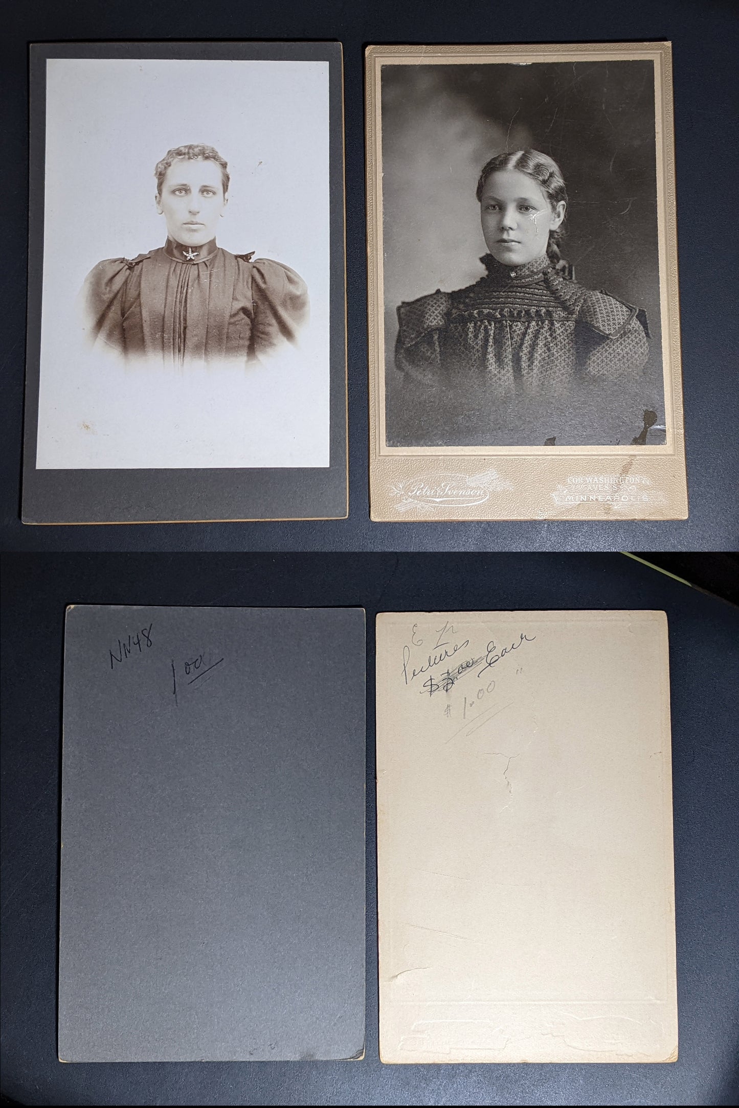 1800s Antique Cabinet Cards Lot of 10