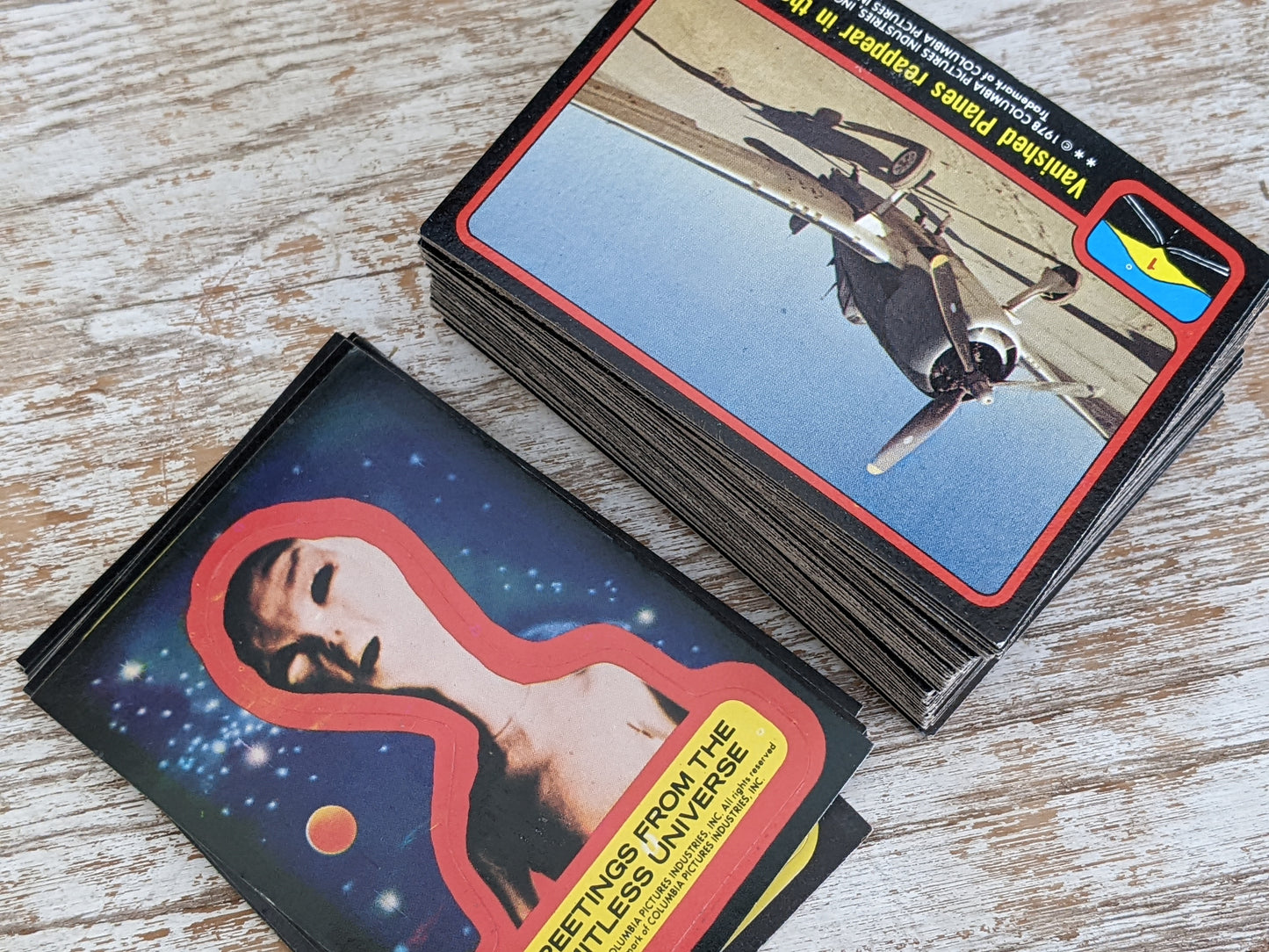 1978 Close Encounters Of The Third Kind Movie Photo Cards by Topps **Complete 66 Cards w/ 11 Stickers