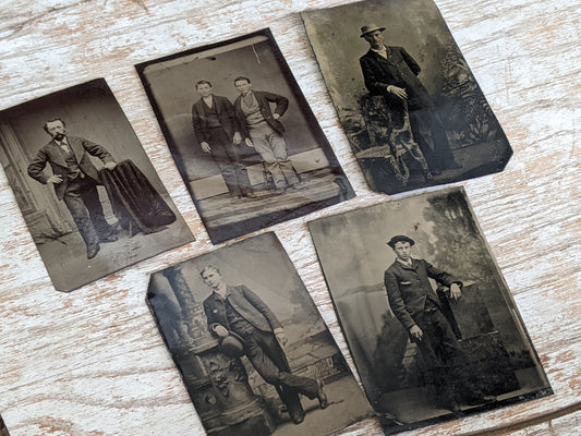 1800s Mens Full Portraits Original Tin Types **Captured Souls