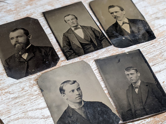 1800s Mens Portraits Original Tin Types **Captured Souls