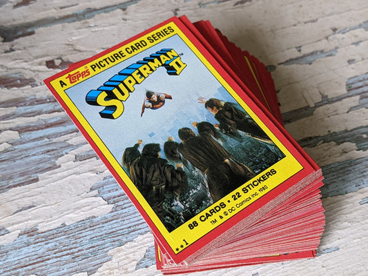 1980 Superman 2 Complete 88 Picture Card Set by Topps **No Stickers
