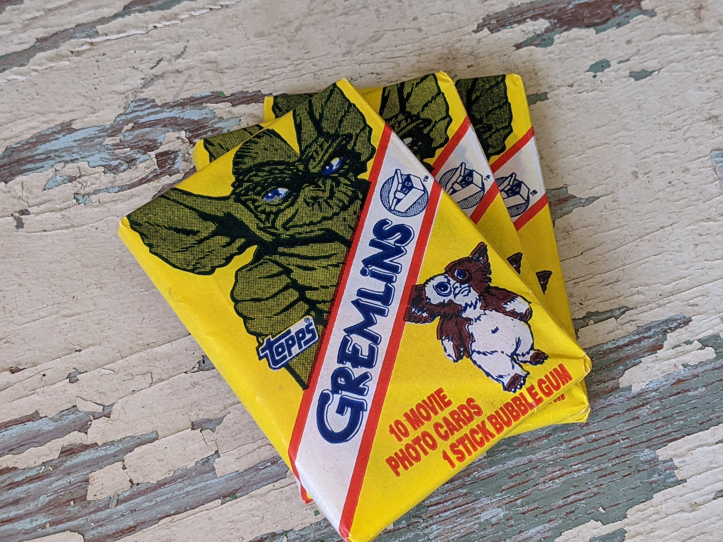 1984 Gremlins Sealed Original Wax Packs **Set of 3 WYSIWYG