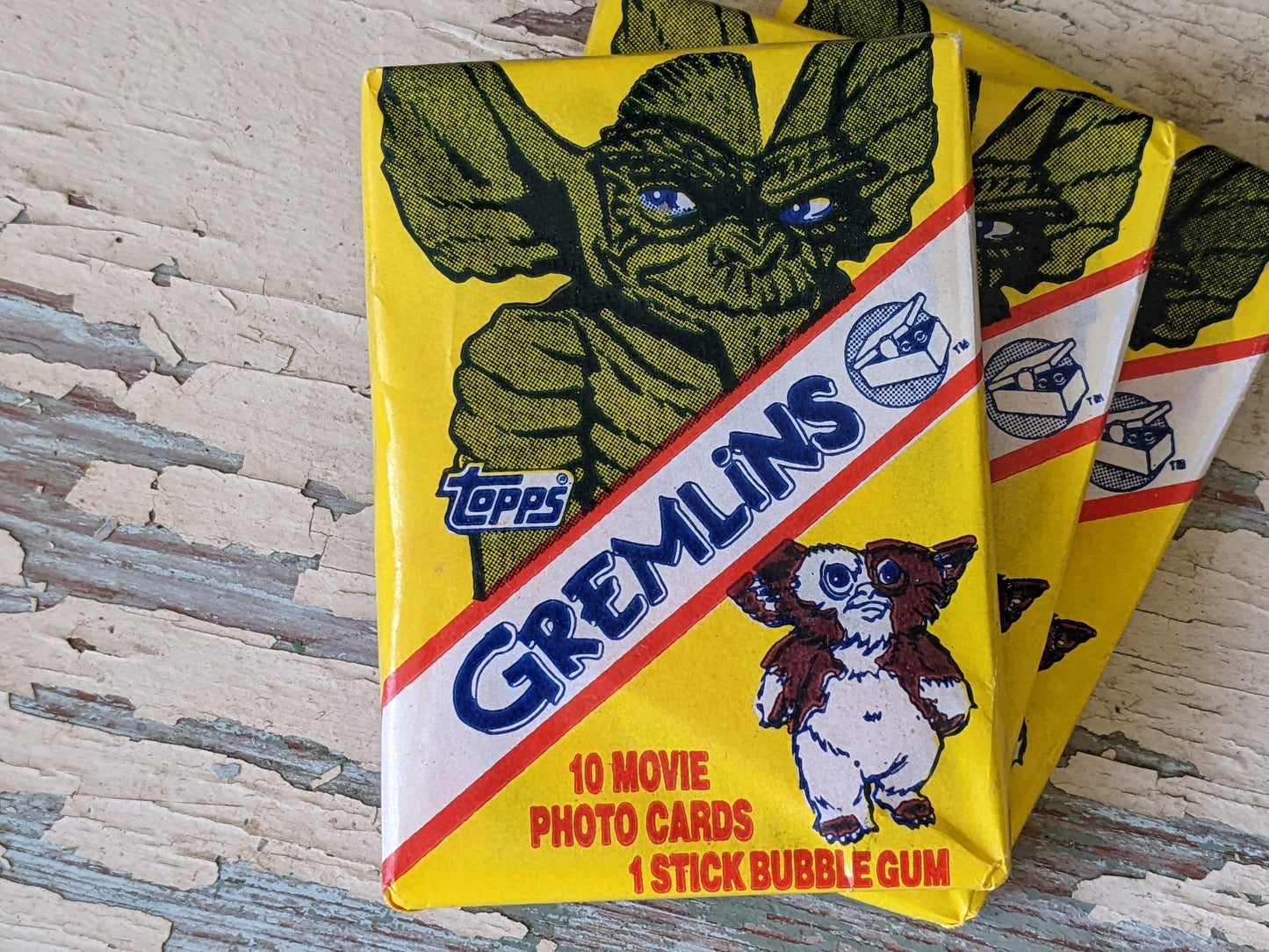 1984 Gremlins Sealed Original Wax Packs **Set of 3 WYSIWYG