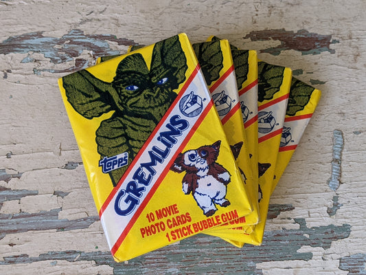 1984 Gremlins Sealed Original Wax Packs **Set of 5 WYSIWYG