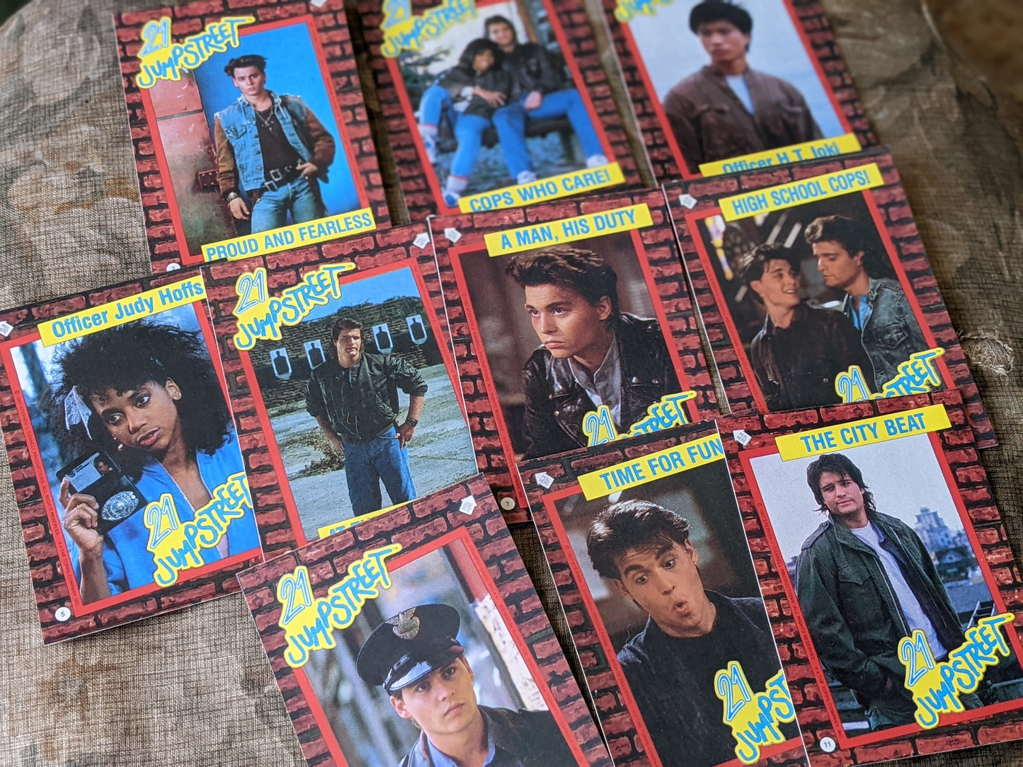1987 21 Jumpstreet **Complete 44 Sticker Card Set by Topps