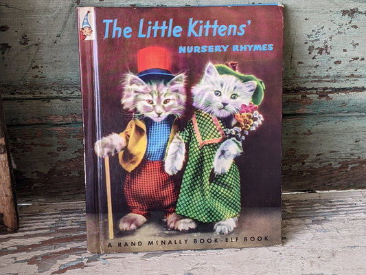 1941 The Little Kittens' Nursery Rhymes Hardcover by Rand McNally 440-25 **Book-Elf Books