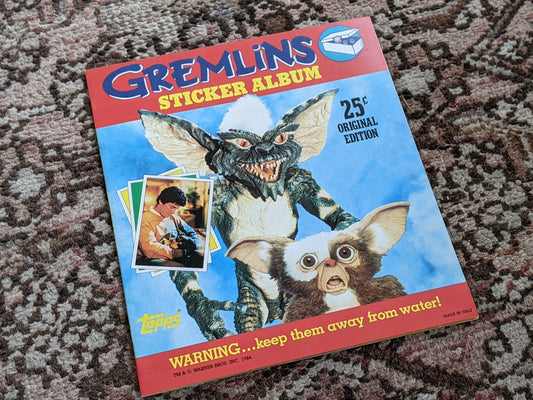 1984 Gremlins Original & Unused Sticker Album by Topps **Amazing Condition