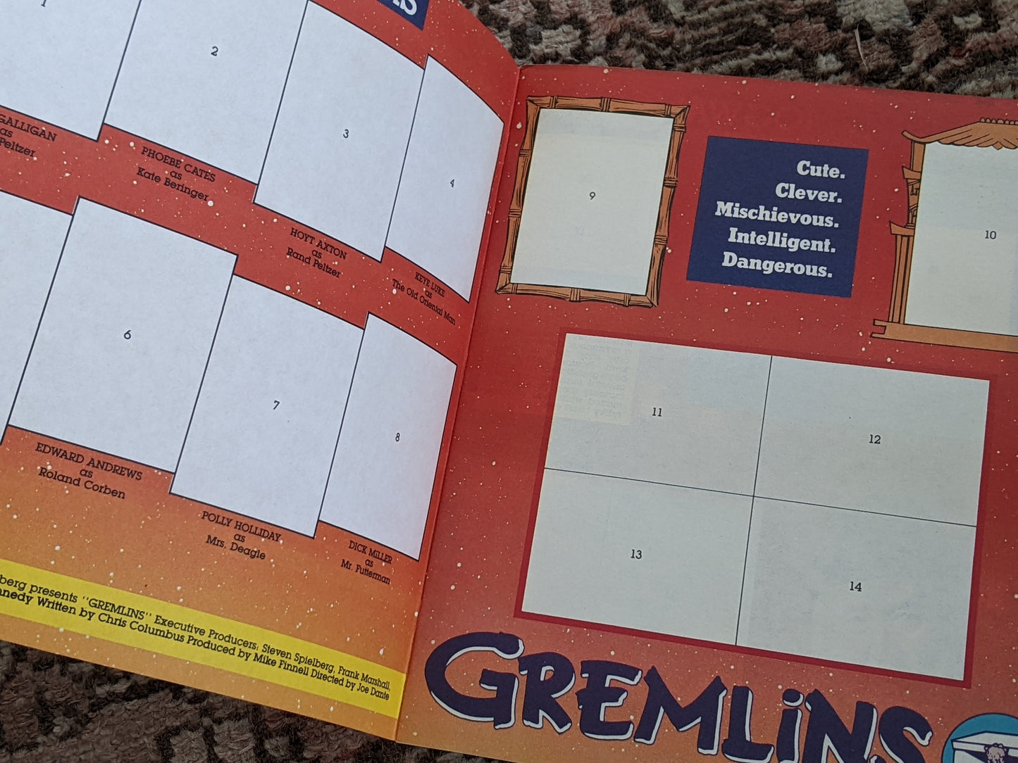 1984 Gremlins Original & Unused Sticker Album by Topps **Amazing Condition