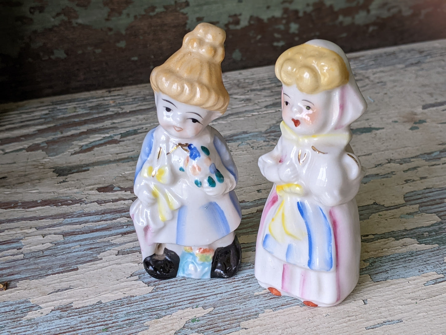 1950s Colonial Victorian Figurines Japan Souvenir **Excellent Condition