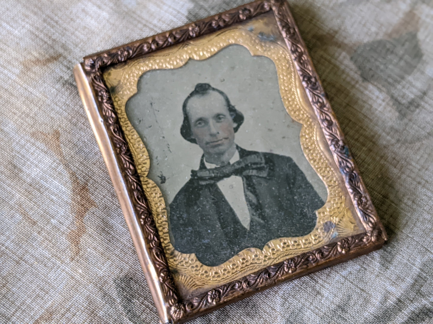 1800s TinType w Case Male Portrait Dr. Seuss Character?? **You know it!!