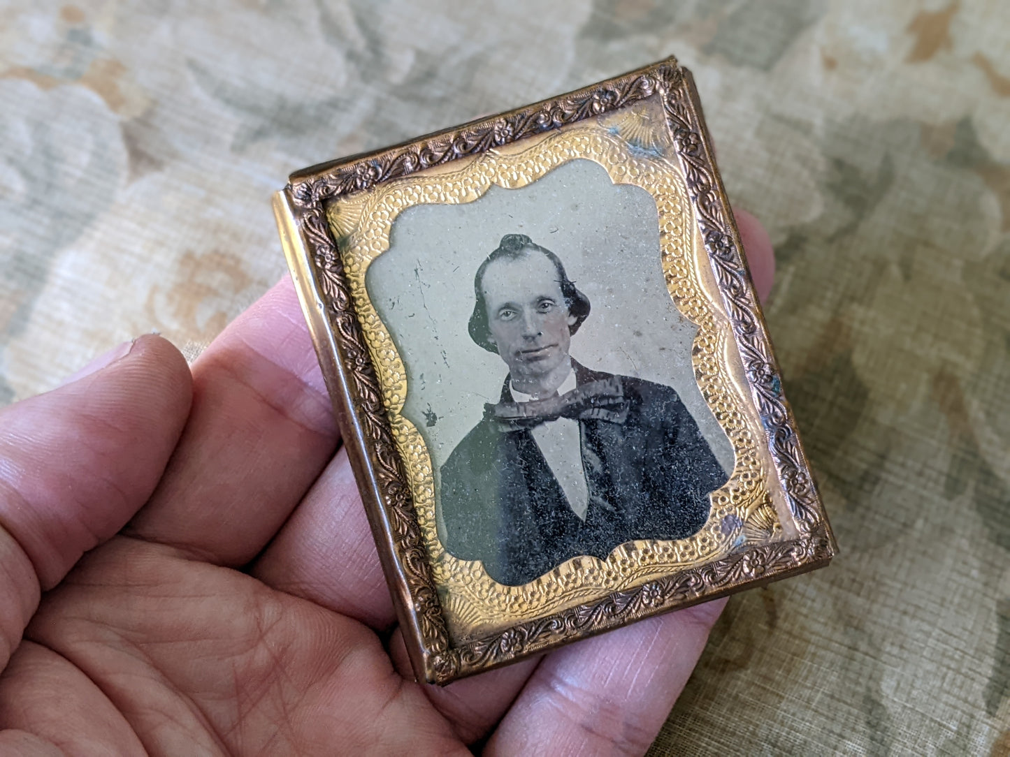 1800s TinType w Case Male Portrait Dr. Seuss Character?? **You know it!!