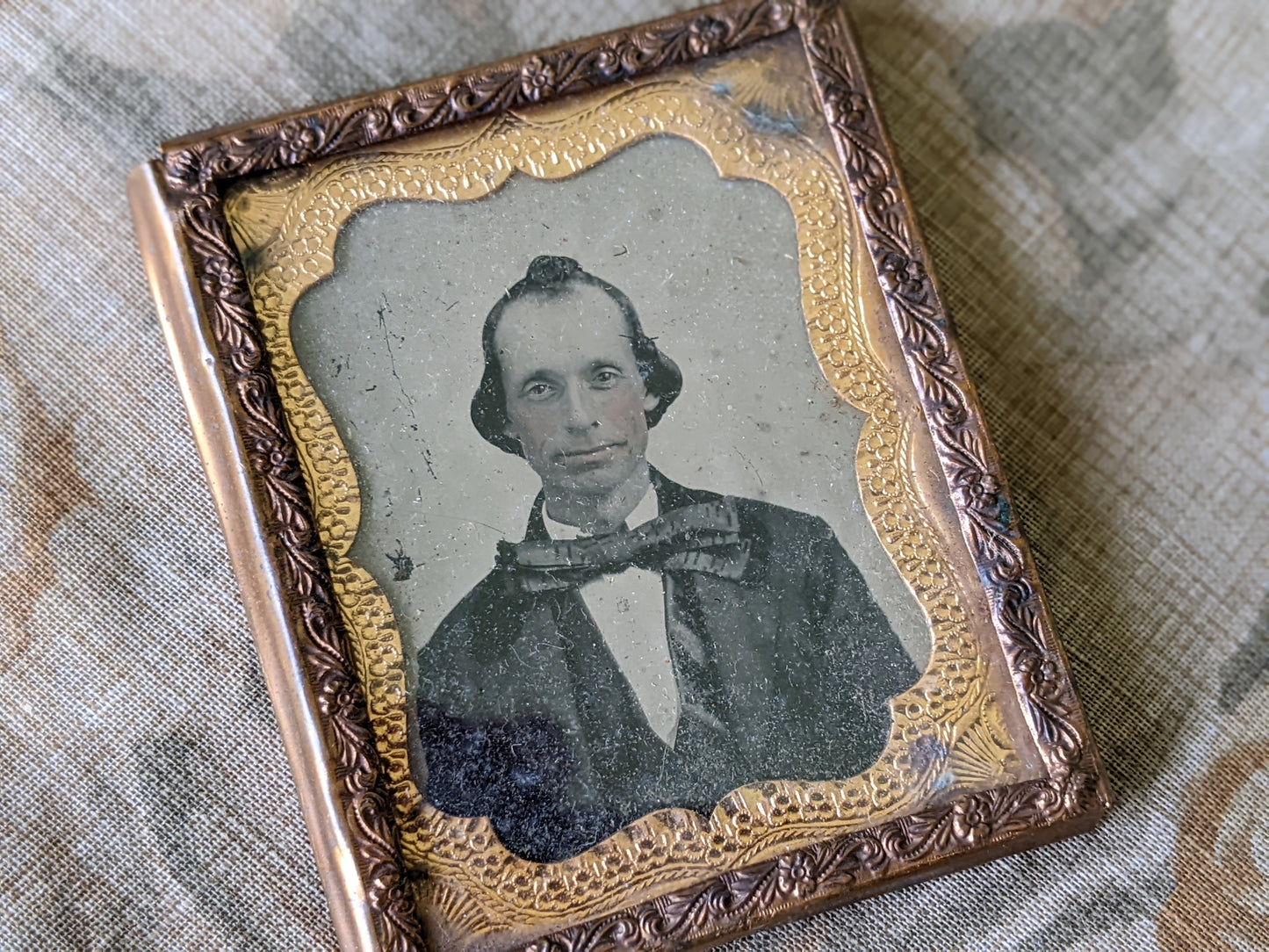 1800s TinType w Case Male Portrait Dr. Seuss Character?? **You know it!!