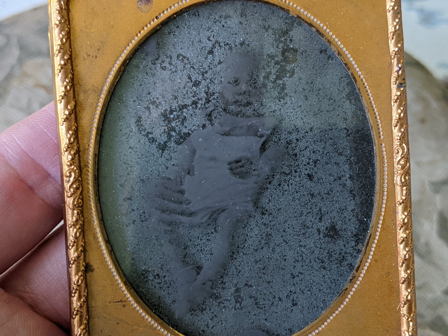 1880s Ambrotype Baby Infant Portrait **Fair Condition