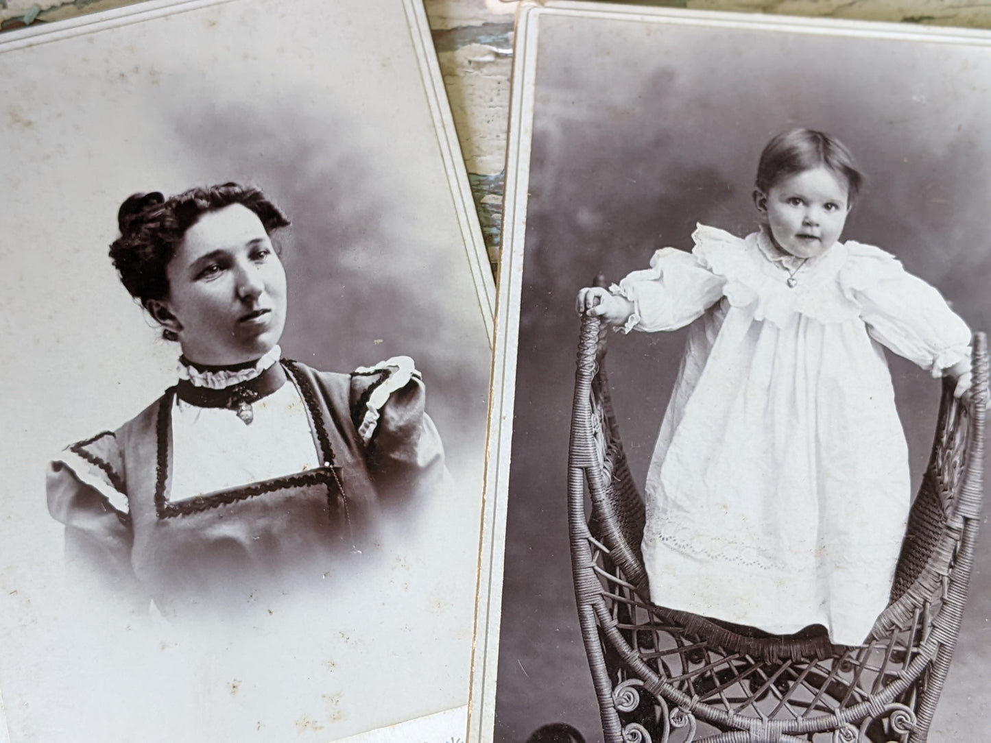 Vintage Cabinet Card Photographs Knight Family Estate