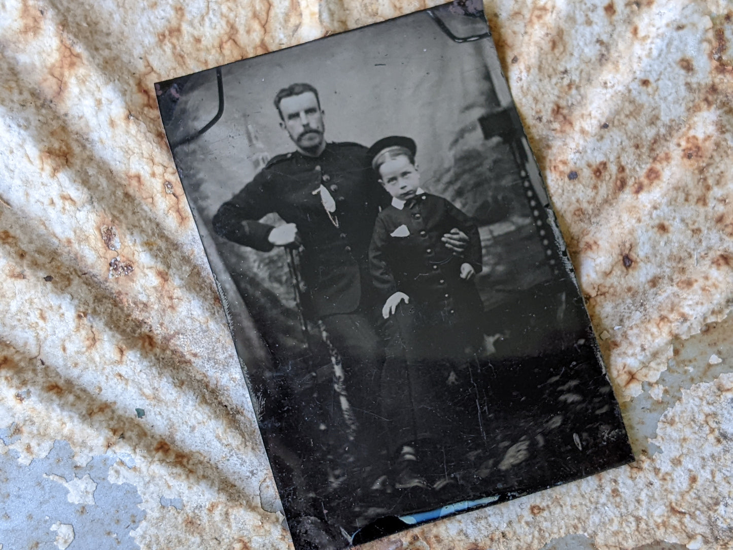 Vintage Tintype Father & Son Gangs of New York