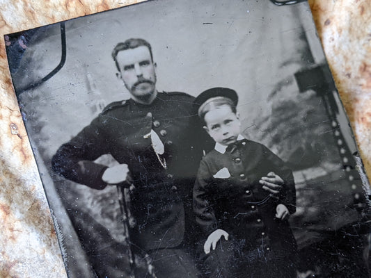 Vintage Tintype Father & Son Gangs of New York