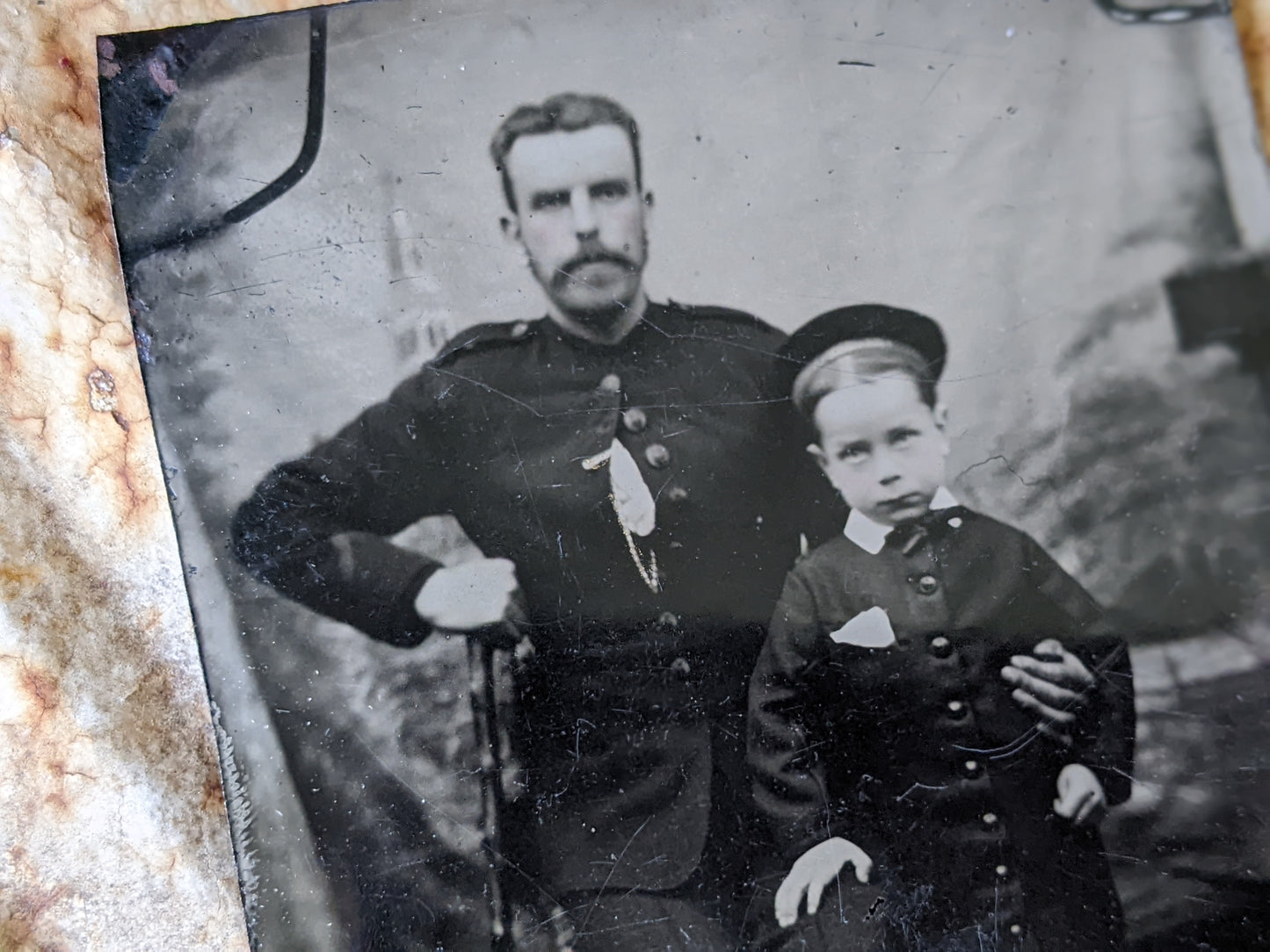 Vintage Tintype Father & Son Gangs of New York