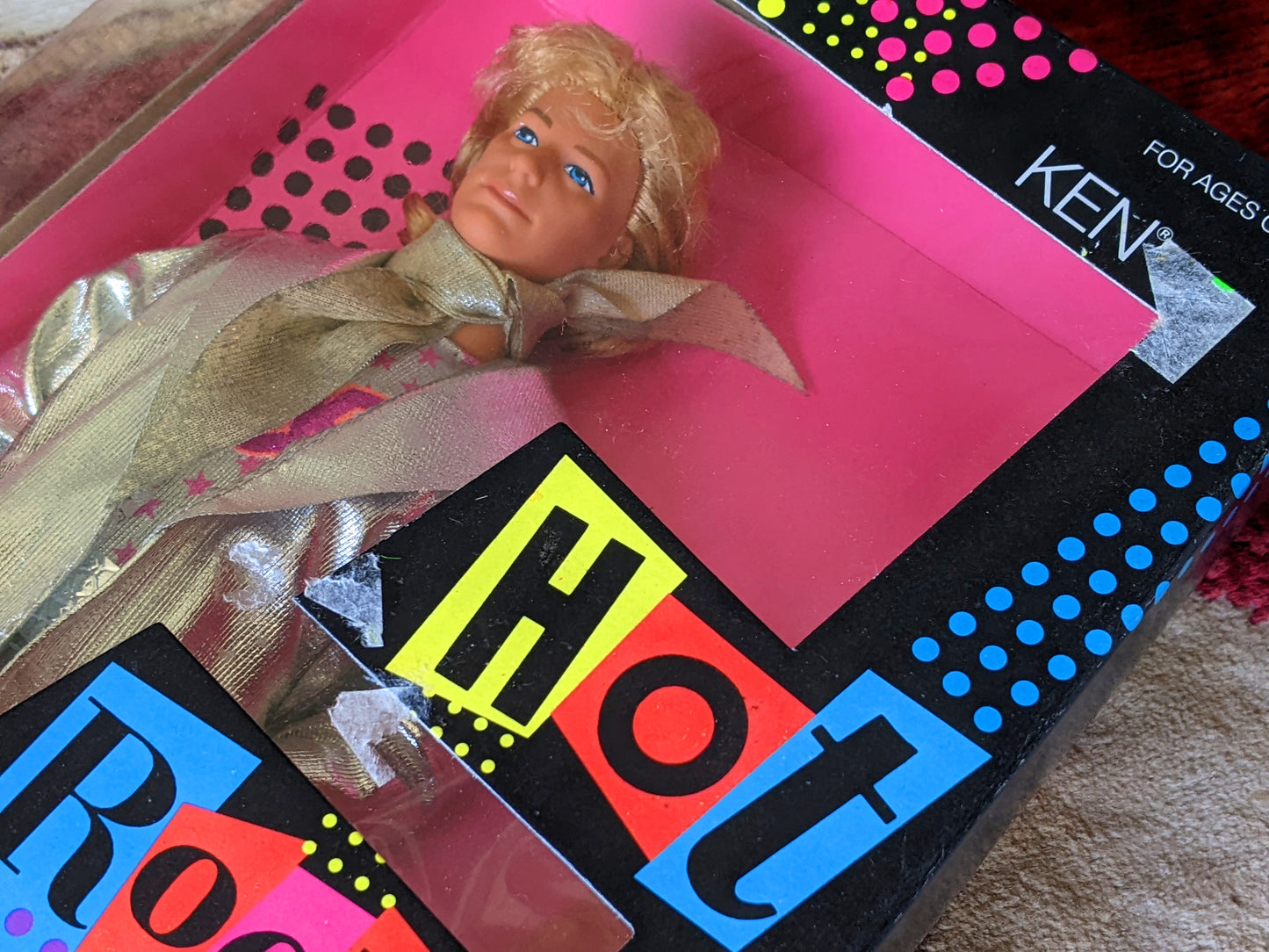 1986 Original & Sealed !! Barbie And The Rockers Ken Doll by Mattel No. 3131 !! Joyful Vintage Gifts !! 80s Toys !!