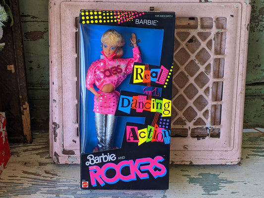 1986 Original & Sealed !! Barbie And The Rockers Barbie Doll by Mattel No. 3055 !! Joyful Vintage Gifts !! 80s Toys !!