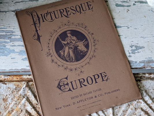 1877 Vol. 27 Twenty-Seven Picturesque Europe !! Unbelievably Rare Find !! D. Appleton & Co. Original Etchings !! Rare Antique Gifts !!