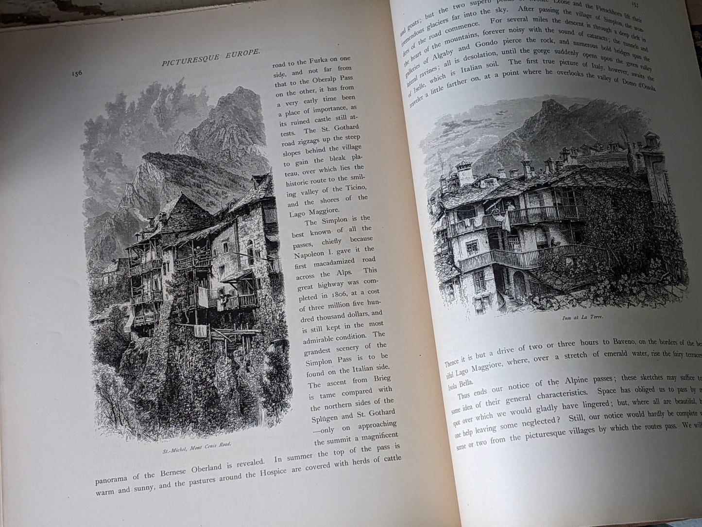 1877 Vol. 27 Twenty-Seven Picturesque Europe !! Unbelievably Rare Find !! D. Appleton & Co. Original Etchings !! Rare Antique Gifts !!