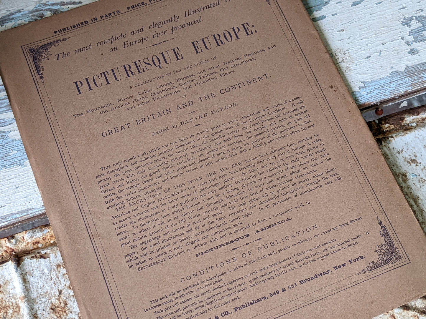 1877 Vol. 27 Twenty-Seven Picturesque Europe !! Unbelievably Rare Find !! D. Appleton & Co. Original Etchings !! Rare Antique Gifts !!