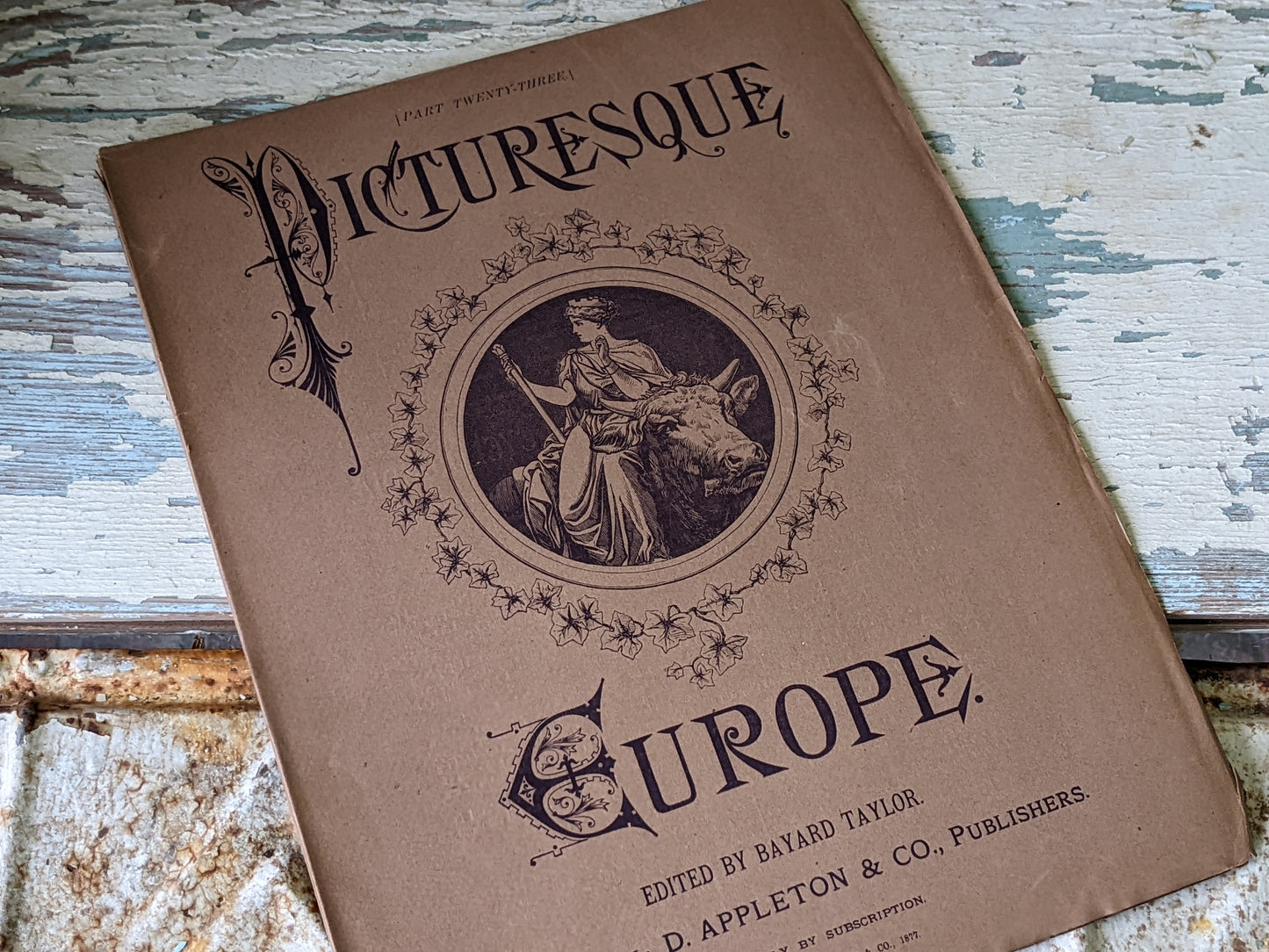 1877 Vol. 23 Twenty-Three Picturesque Europe !! Unbelievably Rare Find !! D. Appleton & Co. Original Etchings !! Rare Antique Gifts !!