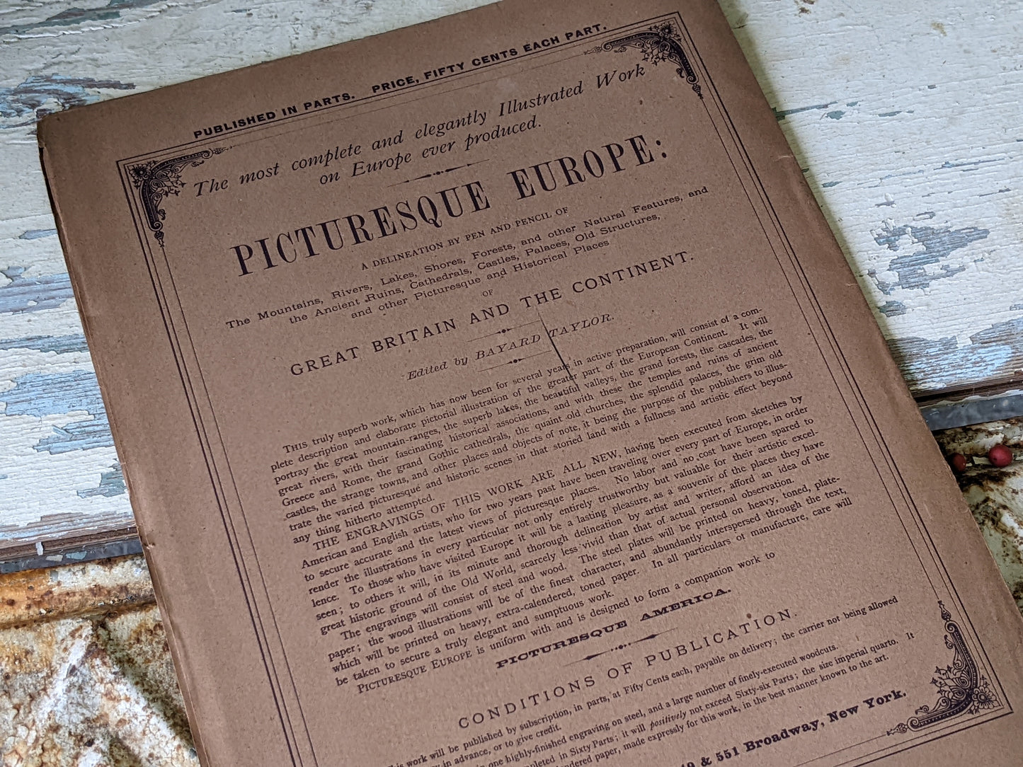 1877 Vol. 23 Twenty-Three Picturesque Europe !! Unbelievably Rare Find !! D. Appleton & Co. Original Etchings !! Rare Antique Gifts !!