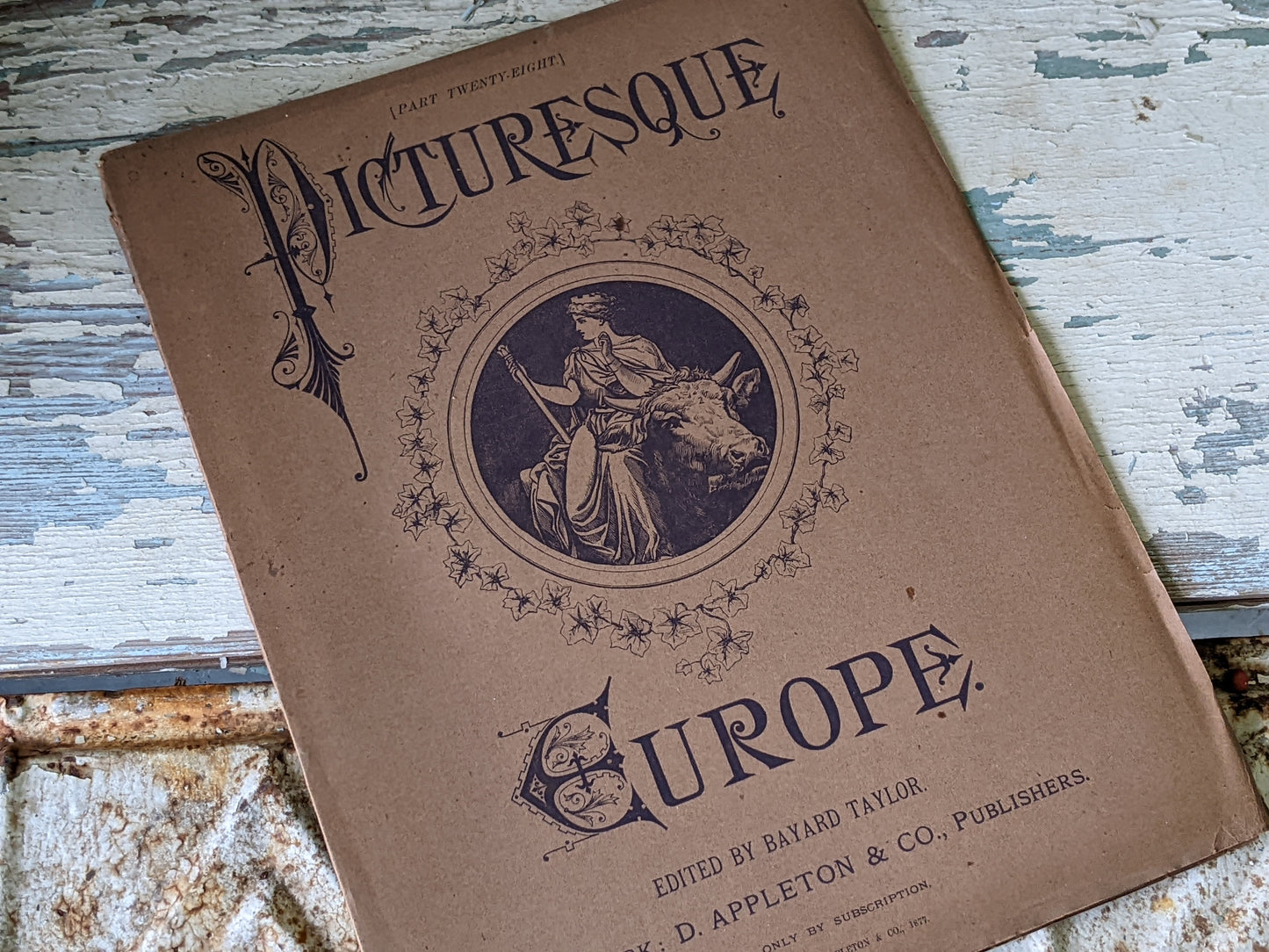 1877 Vol. 28 Twenty-Eight Picturesque Europe !! Unbelievably Rare Find !! D. Appleton & Co. Original Etchings !! Rare Antique Gifts !!