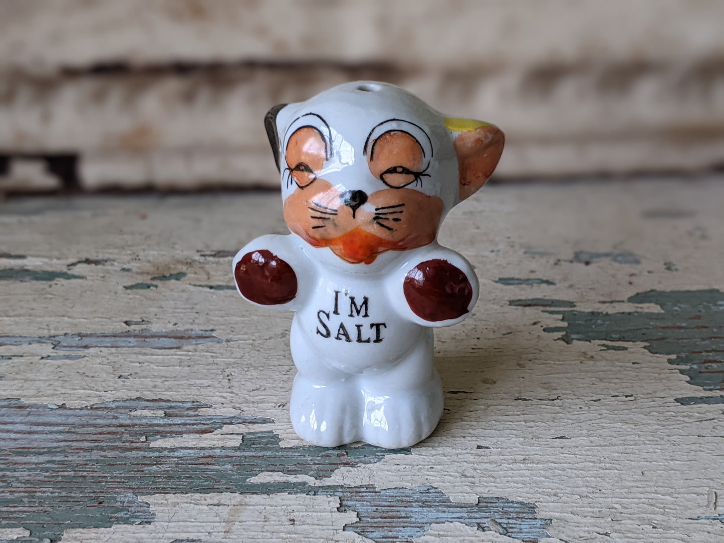 1930s Bonzo Puppy Single Salt Shaker Japan Kitschy Cute !! Spicy Vintage Gifts !!