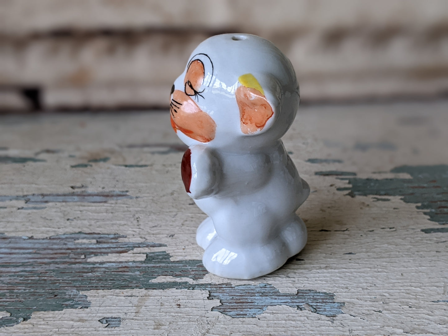 1930s Bonzo Puppy Single Salt Shaker Japan Kitschy Cute !! Spicy Vintage Gifts !!