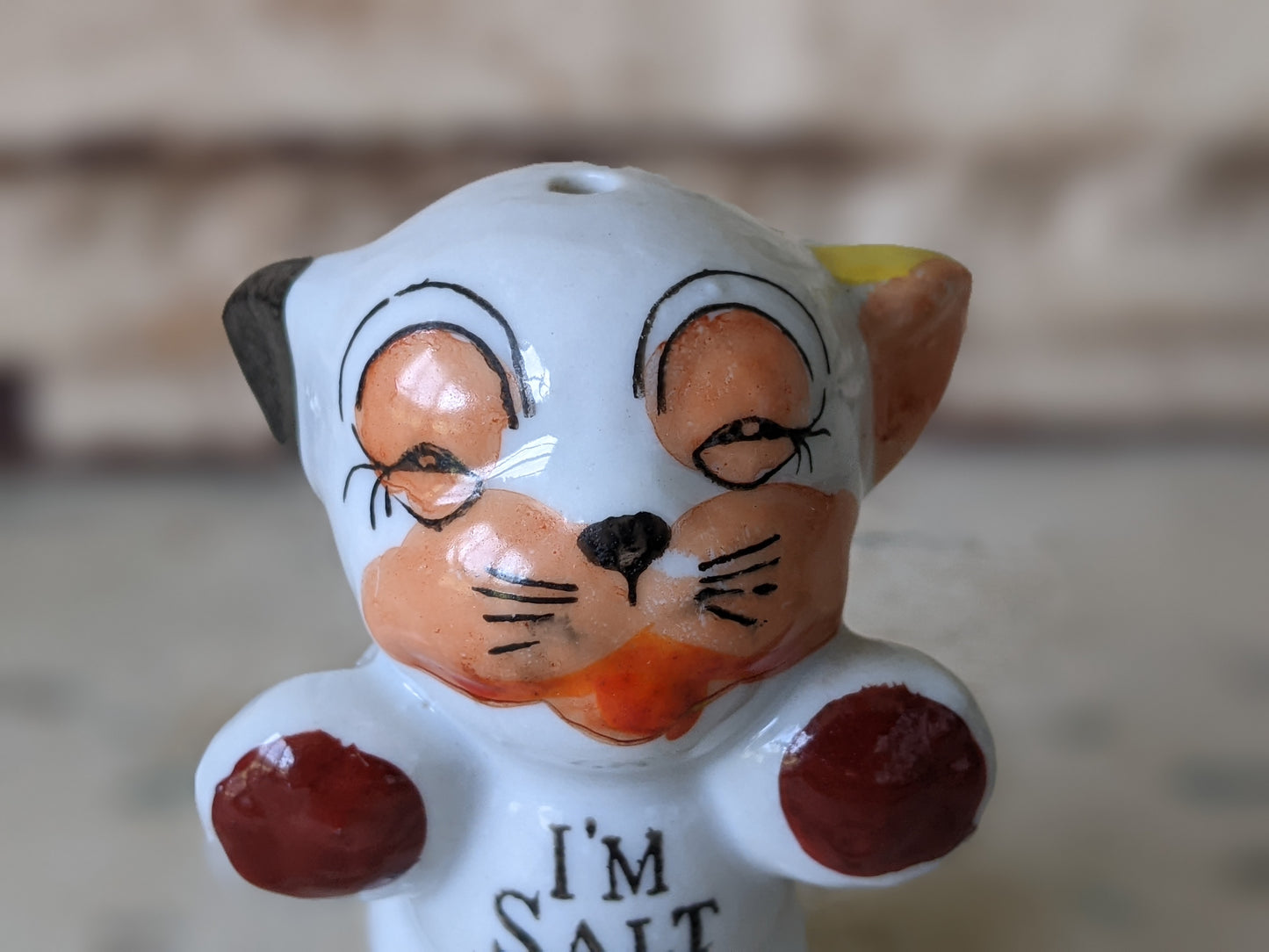 1930s Bonzo Puppy Single Salt Shaker Japan Kitschy Cute !! Spicy Vintage Gifts !!