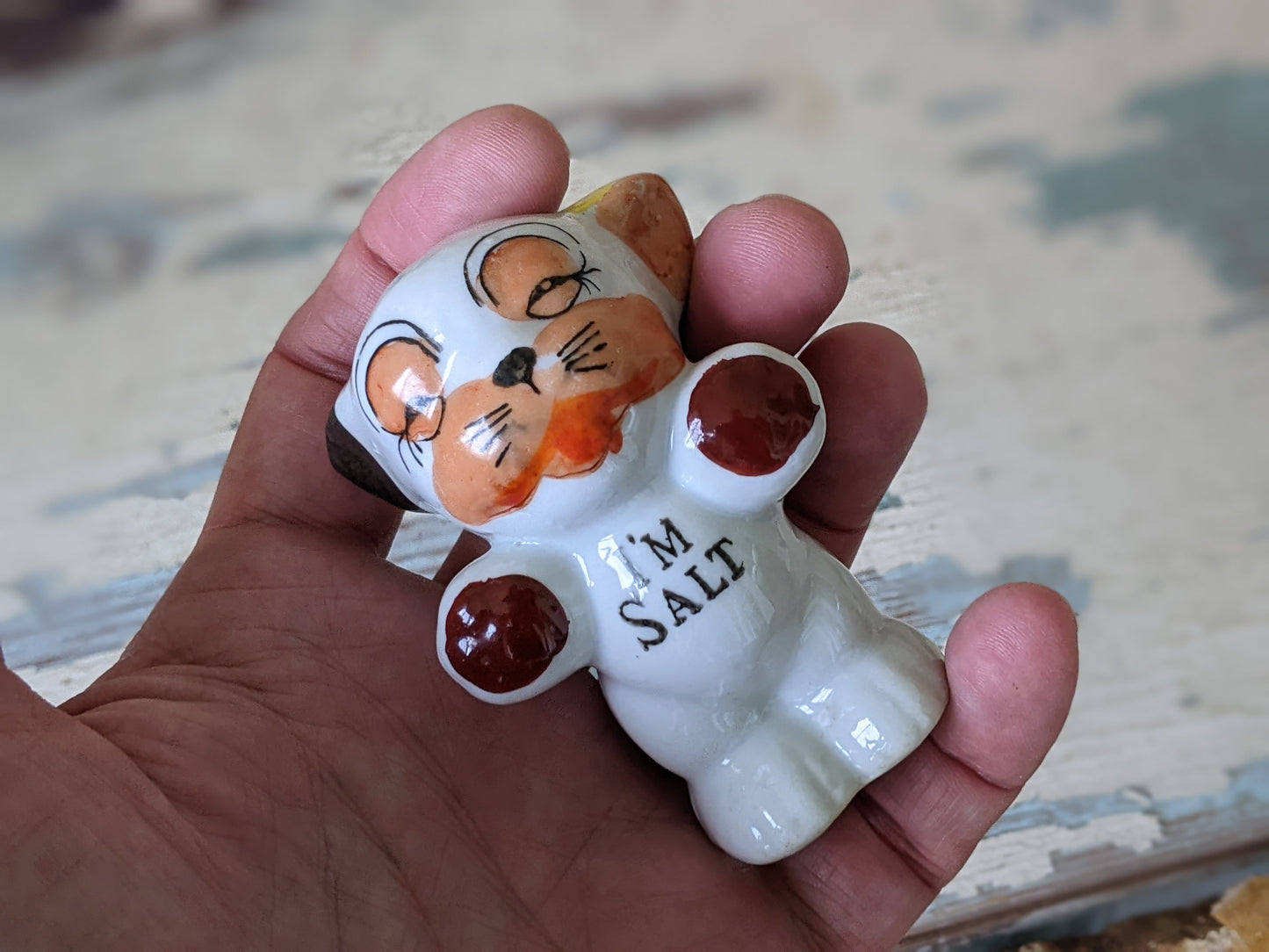 1930s Bonzo Puppy Single Salt Shaker Japan Kitschy Cute !! Spicy Vintage Gifts !!