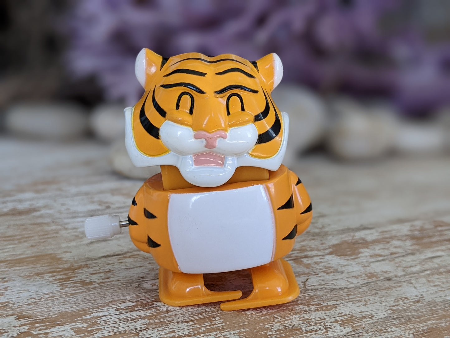 1980s Tiger Wind-Up Toy Wobbling Head & Walking Working !! Amazing Vintage Gifts !! Retro Gift Ideas !!