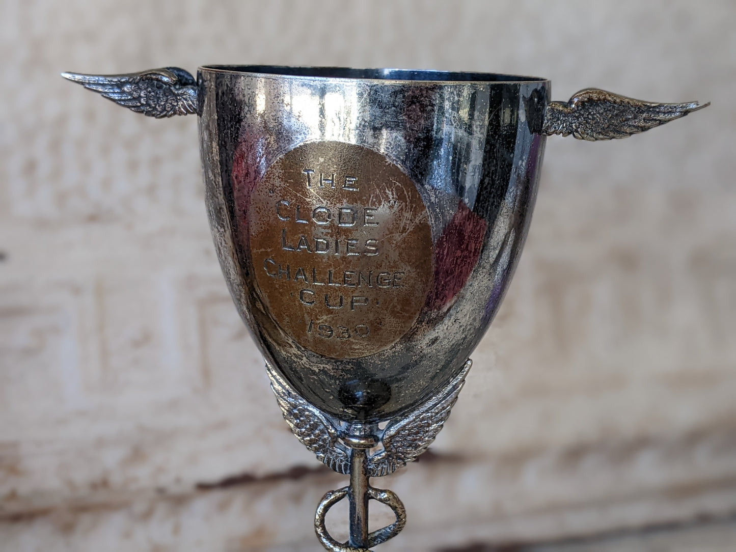 1930 Caduceus Silver Cup Trophy "The Clode Ladies Challenge" !! Amazing Antique Gifts Vintage Gift Ideas !!