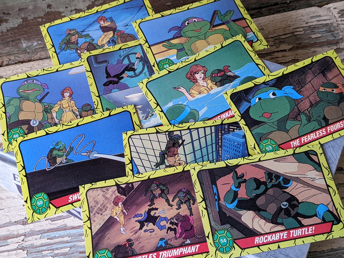 1989 TMNT Complete Series 1 - All Original 88 Cards + 11 Stickers Teenage Mutant Ninja Turtles !! Rare Condition Awesome Vintage Gifts !!