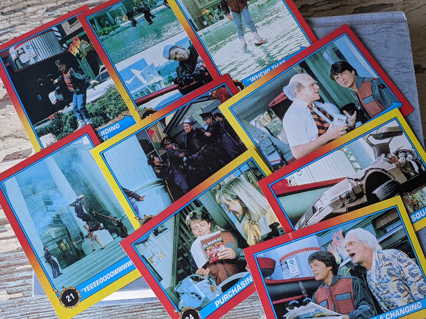 1989 Back to The Future II / 2 !! Complete Collection 88 Trading Cards + 11 Stickers by Topps !! Amazing Vintage Gifts & Instant Collection