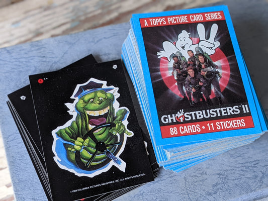 1989 Ghostbusters 2 Complete 88 Photo Card Set + 11 Stickers by Topps !! Amazing Vintage Retro Gifts & Collectibles !!