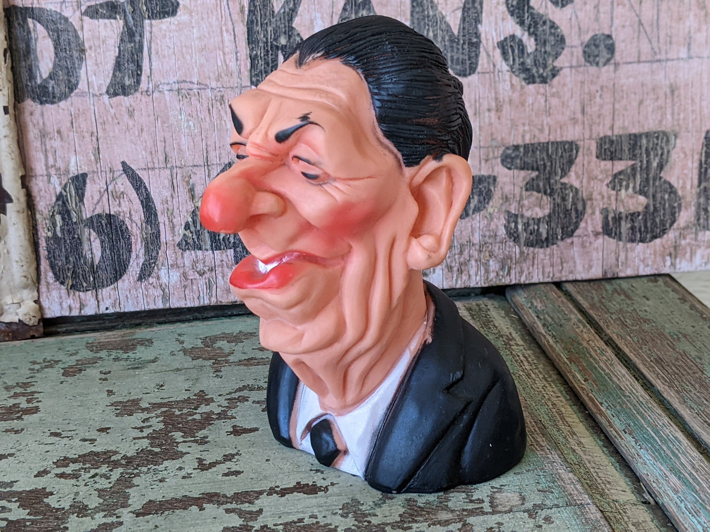 1984 Original Ronald Reagan Rubber Doggy Squeaker Toy by Spitting Image Original !! Awesome Vintage Gifts & Collectibles !!