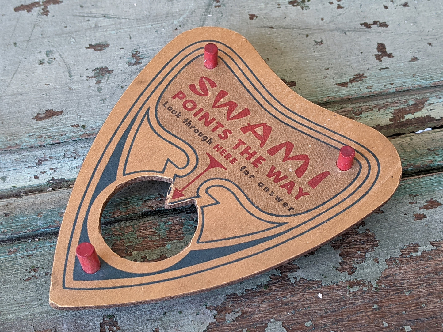 1940s Original Swami Mystery Talking Board with Planchette by Gift Craft !! Fantastic Amazing Vintage Gifts & Collectibles
