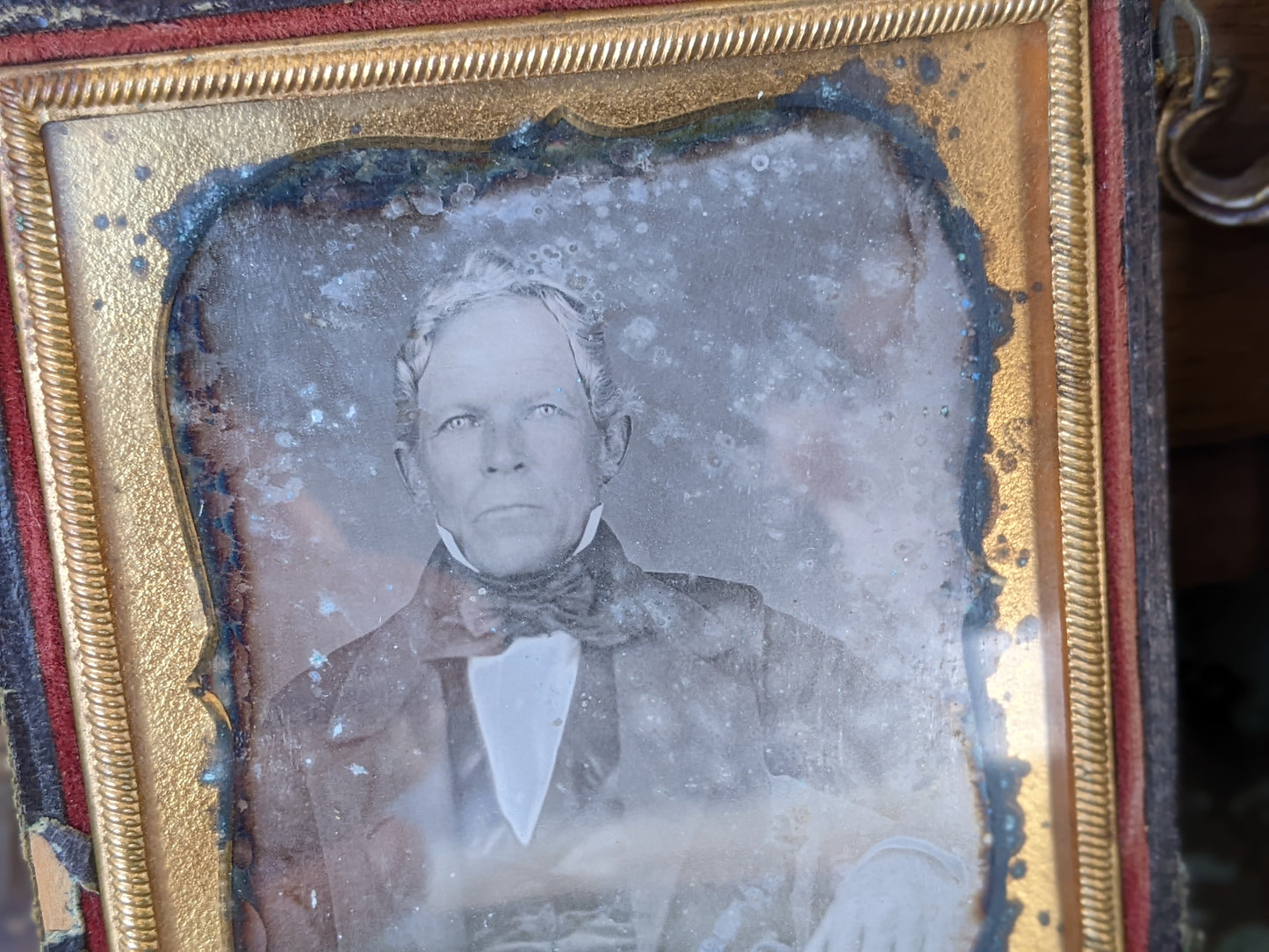 1850s Daguerreotype Male Portrait Stunning Character with Molded Case !! Historical Antique Photography Gifts & Collectibles