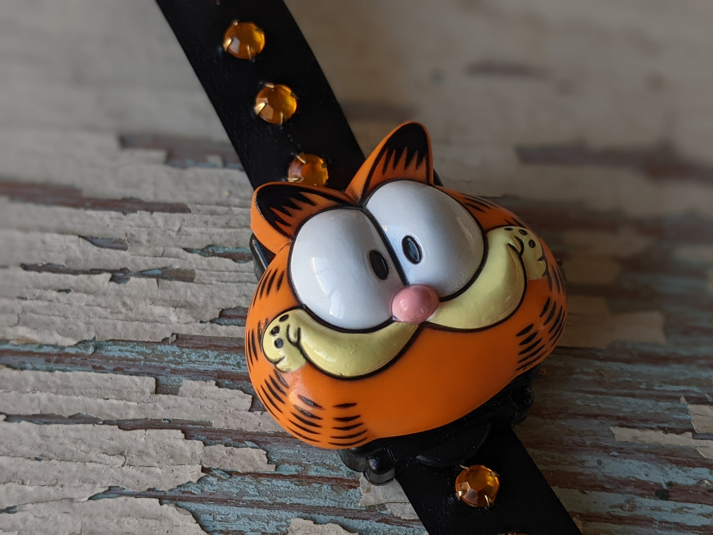 1978 Garfield !! NOS !! Flip-It LCD Quartz Watch w New Battery Installed !! Amazing Retro Gifts & Collectibles