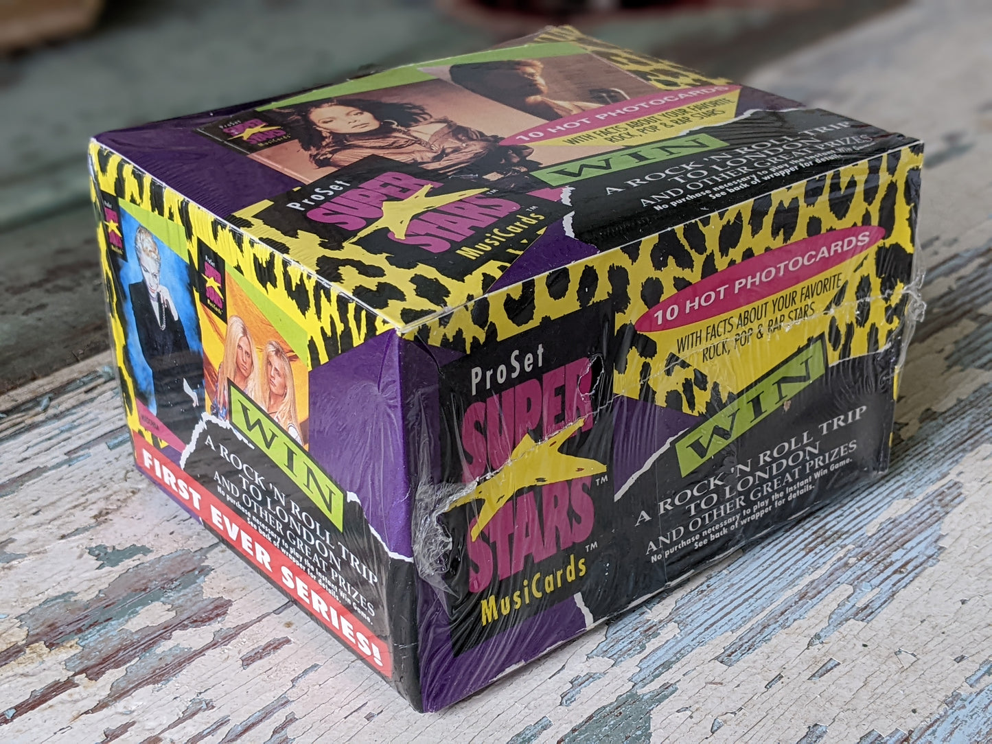 1991 Sealed Pro Set Music Superstars Musicards Series 1 Trading Card Box 36 Packs !! Amazing Vintage Artists & Memories !! Box Only !!