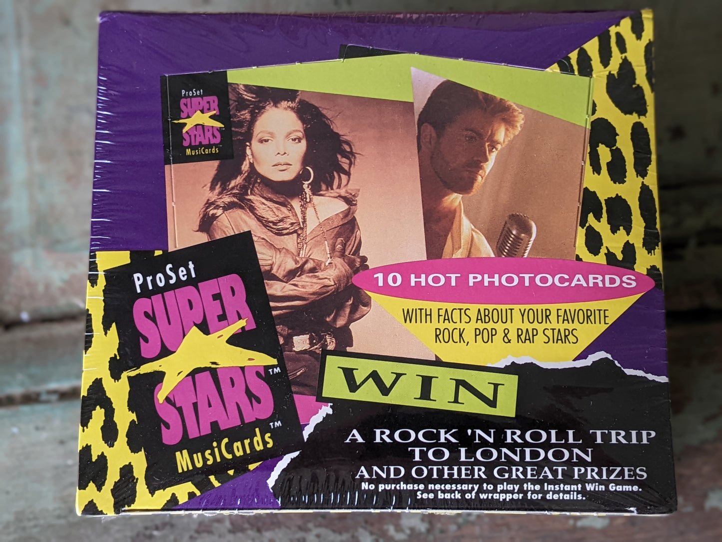 1991 Sealed Pro Set Music Superstars Musicards Series 1 Trading Card Box 36 Packs !! Amazing Vintage Artists & Memories !! Box Only !!