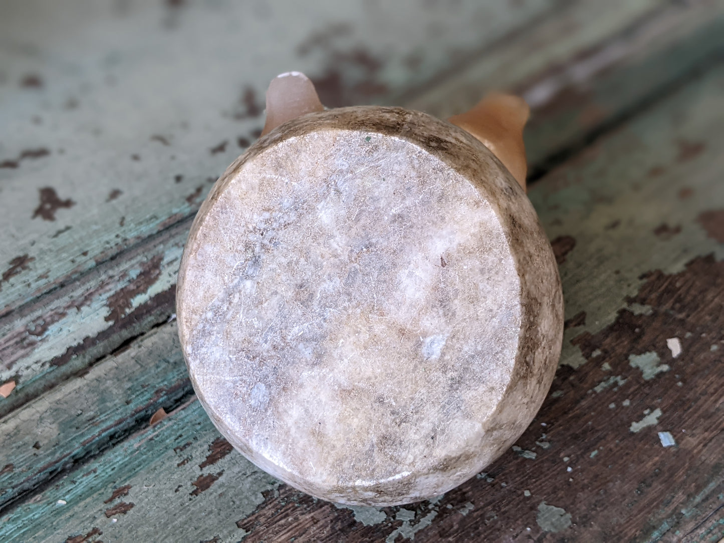 Vintage Orange Selenite Birds Perched Carved Stone Bowl Gypsum Crystal !! Natural Healing Gifts & Collectibles