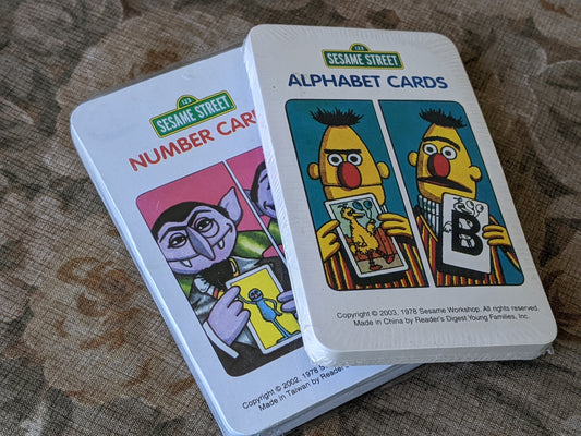 2002 & 2003 Sesame Street Number & Alphabet Cards